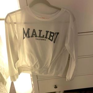 This is a medium white crew neck